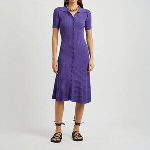 REMAIN by Birger Christensen Ella Ribbed-Knit Midi Dress